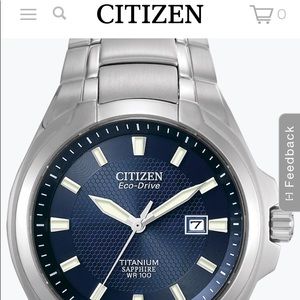 Citizen Eco Drive Titanium Sapphire watch